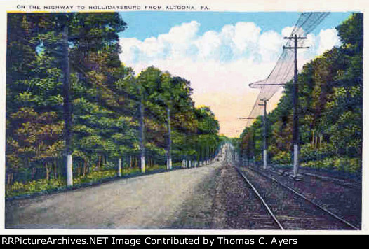 Altoona & Logan Valley "On The Highway," c. 1915